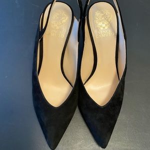 Vince Camuto Bhianna Black Slingback Heels Sz 9M